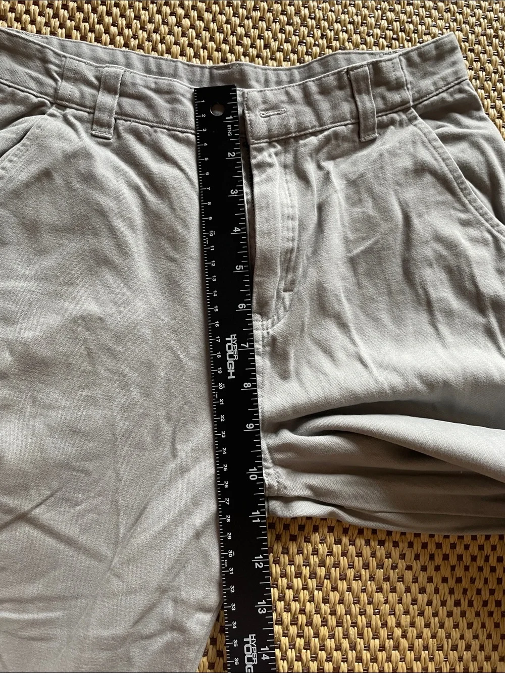 Casual Straight-Leg Pants Light Gray 100% Cotton Youth Boys 14